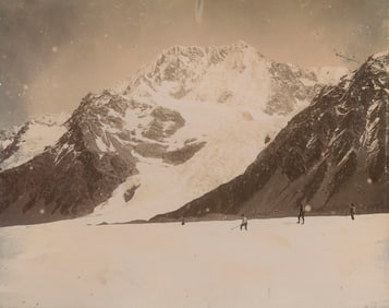 GLACIERS. Tasman Glacier, Mt. Cook. NZ. C1900