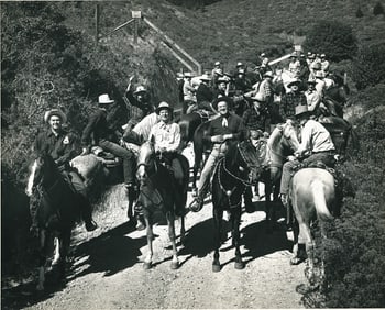 HORSES. 3 Photographs of the Vaqueros, California. C1930