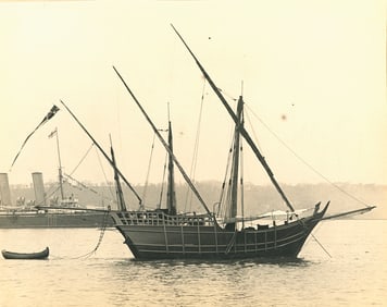 SAILING. Nina - Ship of Columbus Caraval. New York. c1893