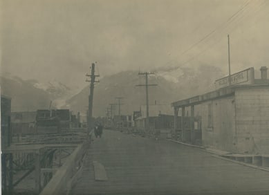 U.S.A. Two Photographs of Valdez, Alaska. C1925