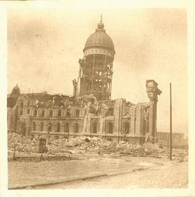 U.S.A. 6 Photographs taken after the Earthquake. April 1906