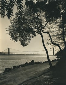 U.S.A. George Washington Bridge over the Hudson. c1925