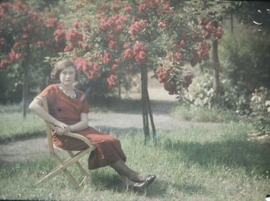 AUTOCHROME. Blossom Time. C1910.