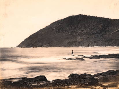 AUSTRALIA. Mount St. George, Loutitt Bay, Victoria. C1880: Mount St. George, Loutitt Bay, Victoria. C1880. Very good contrast and tonality. Photographer: Nicholas Caire. 5.875 x 7.5 in.