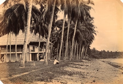BEACHES. Beach on Banging Kobing Road, Singapore.c1880