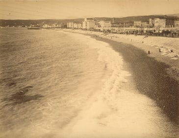 BEACHES. La Plage, Nice. C1875