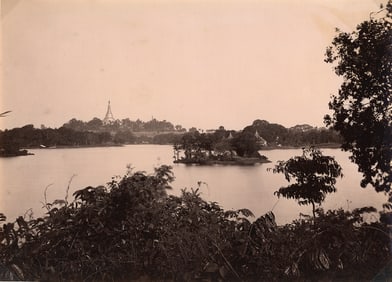 BURMA. The Royal Lake, Burma c1880