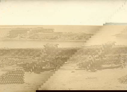 CRIMEA. Fort Constantin, Sevastopol, Russia. C1855: Fort Constantin, Sevastopol, Russia. c1855. Signed in the negative by James Robertson. Fair contrast and tonality. Photographer: James Robertson. 9.25 x 11.75 in. 23.49 x 29.84 cm