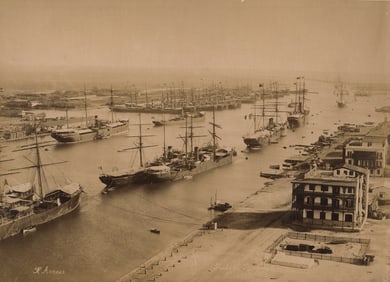 EGYPT. Port Said and Suez Canal. C1880
