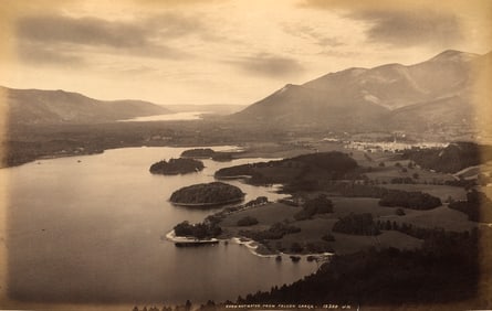 ENGLAND. Derwentwater from Falcon Cragg, Lake District. C1880