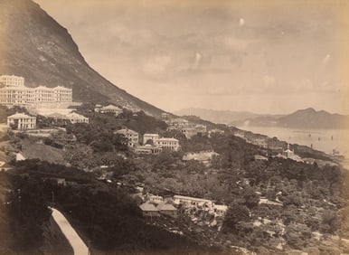 HONG KONG. View of Hong Kong and the Peak viewed from the East. C1890