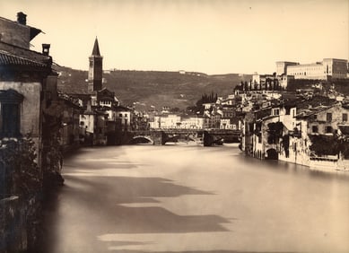 ITALY. Panorama of Verona. C1875
