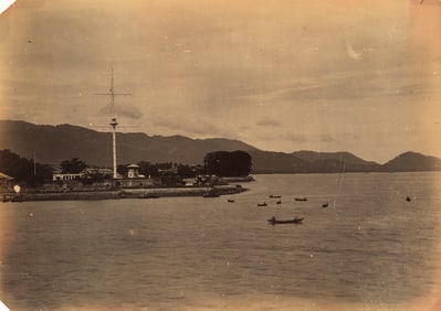 MALAYA. Penang from a Ship. c1880