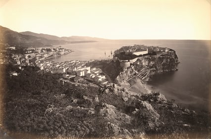 MONACO. Panorama of Monte Carlo. C1880
