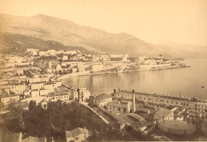 MONACO. Panorama of Monte Carlo. C1880