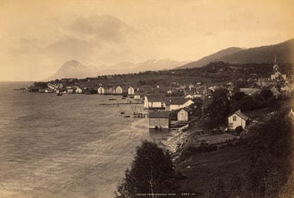 NORWAY. Molde, Norway, from the Grand Hotel, c1880