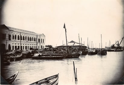 SINGAPORE. Singapore Harbour. C1895