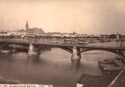 SPAIN. Panorama of Seville. C1880