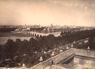 SPAIN. Panorama of Valencia. C1880