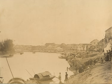 TONKIN. The Quay Nam Dinh. C1875