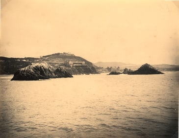 U.S.A. The Cliffhouse from the Ocean. C1875