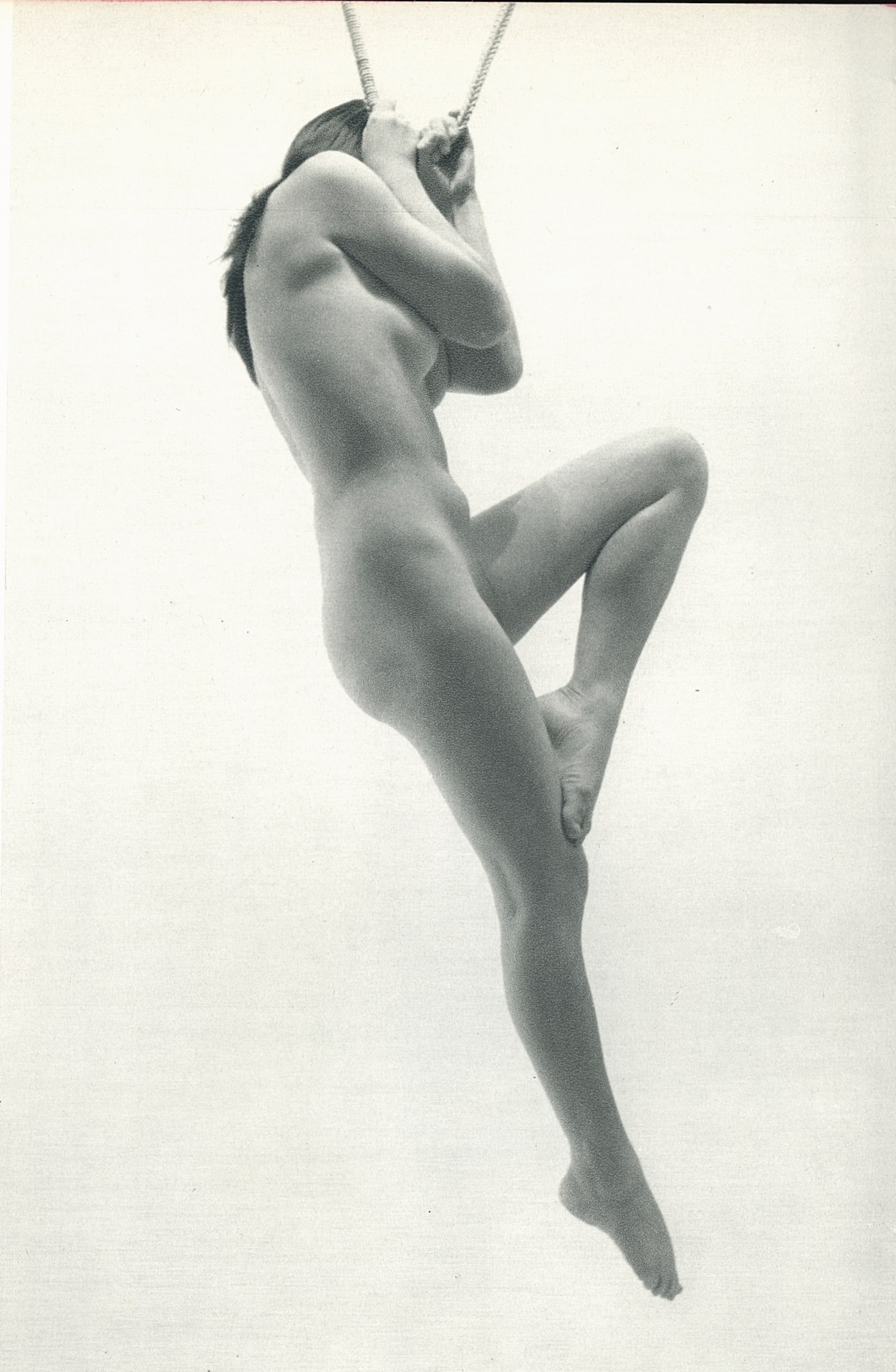 Japanese Nude by Masaya Nakamura. C1961: Japanese Nude by Masaya Nakamura. C1961. His career began with photographing actors and still photography for films. He went freelance in 1951 and increasingly focused on nudes. 7.5 x 4.875 in. Rev: 7
