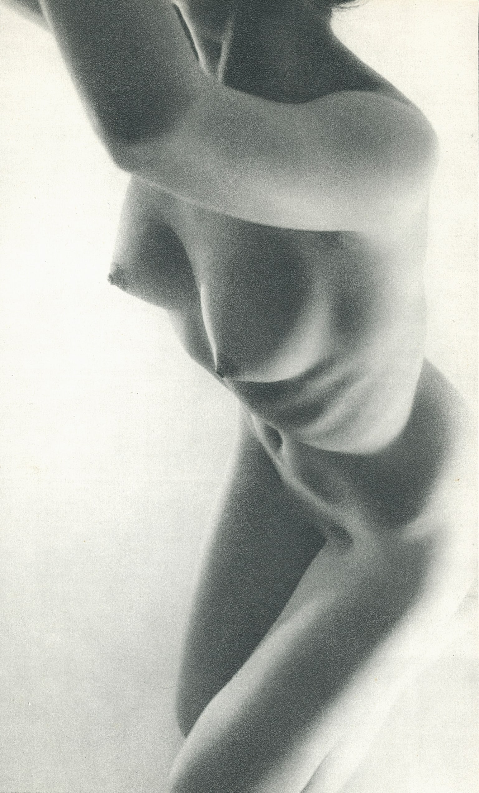 Japanese Nude by Masaya Nakamura. C1961: Japanese Nude by Masaya Nakamura. C1961. His career began with photographing actors and still photography for films. He went freelance in 1951 and increasingly focused on nudes. 8.5 x 5.125 in. Rev: 8