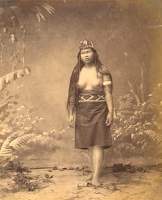 BORNEO. Young Woman from Borneo, c1880