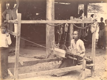 BURMA. Burmese Weaver Lang Yi. c1880