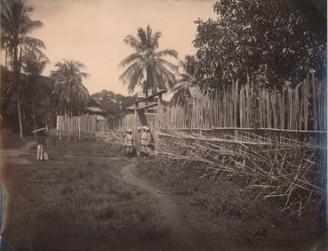 BURMA. Stockade at Katha, Burma. C1880