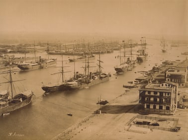 EGYPT. Port Said and the Suez Canal. C1880.