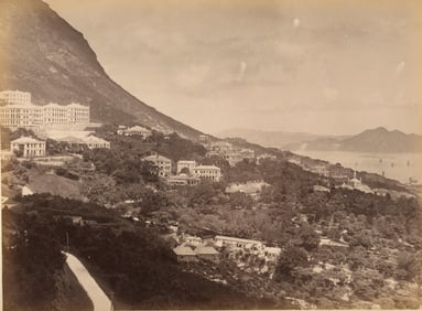 HONG KONG. View of Hong Kong and the Peak viewed from the East. C1890