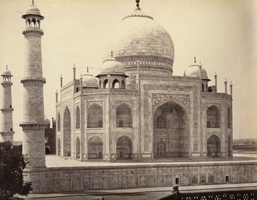INDIA. Agra – The Taj from the Corner of the Quadrangle. C1865