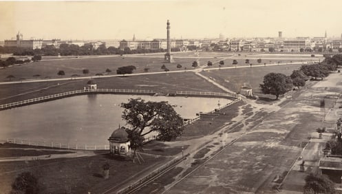 INDIA. Calcutta – General View from the Museum. C1870
