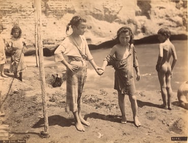 ITALY. Neopolitan Waifs and Speghetti Makers. c1880