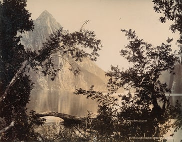NEW ZEALAND. Mitre Peak, Milford Sound. C1890