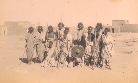 SAHARA. Bichari Tribesmen. C1870.