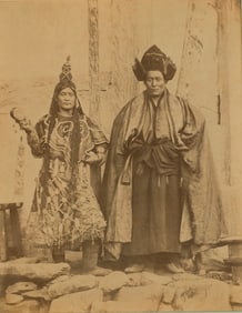 TIBET. Tibetan Lamist Monks, c1890