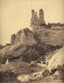 U.S.A. Navajo Church, near Fort Wingate, New Mexico. C1870