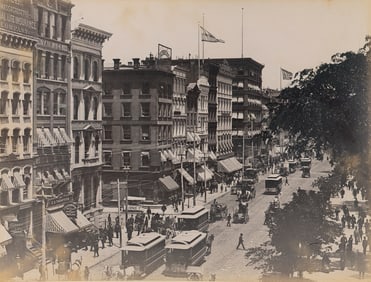 U.S.A. Broadway, New York City. c1890