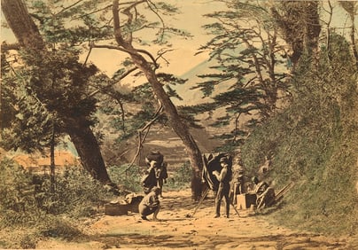 JAPAN. Kozaburo Tamamura at work in Hakone. C1880