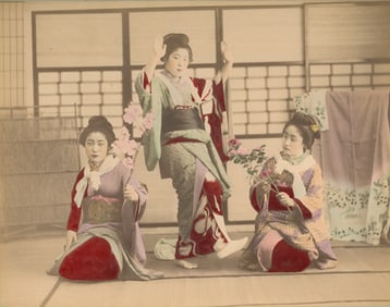 JAPAN. Geisha Dancers, c1880