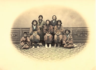 JAPAN. Ainu, the Japanese aboriginals. C1870
