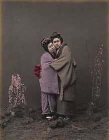 JAPAN. Two Working Class Girls. c1875