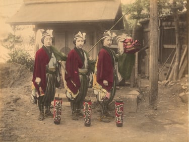 JAPAN. Dragon Festival Geishas. C1880