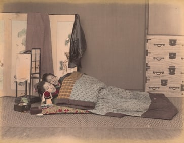 JAPAN. Sleeping Girls. c1875