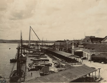 CUBA. The Harbor at Havana. C1900