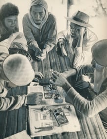 GOLD MINERS. Selling gold, Brazil. c1963