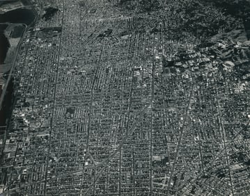 U.S.A. Aerial View of Los Angeles. C1968