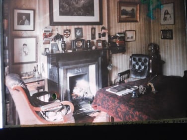 AUTOCHROME. Interior of a Dining Room. C1920